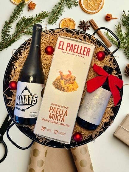 Paella, wine & olive oil packs